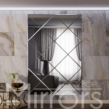 Зеркальное панно Herbera facet