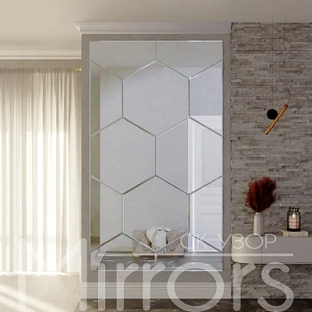 Зеркальное панно Begonia facet