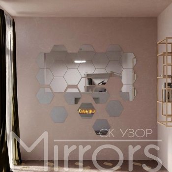 Зеркальное панно Forgetmenot